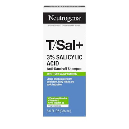 Neutrogena T/Sal+ Anti-Dandruff Shampoo with 3% Salicylic Acid – 8 fl. oz