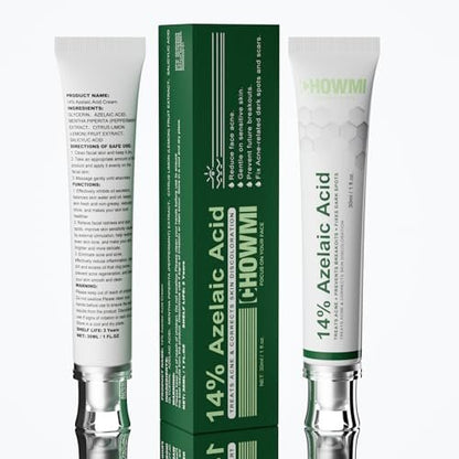 14% Azelaic Acid Serum for Face – Gentle Acne & Redness Treatment, Calms Sensitive Skin, Improves Blemishes & Uneven Tone, Lightweight Formula 1oz