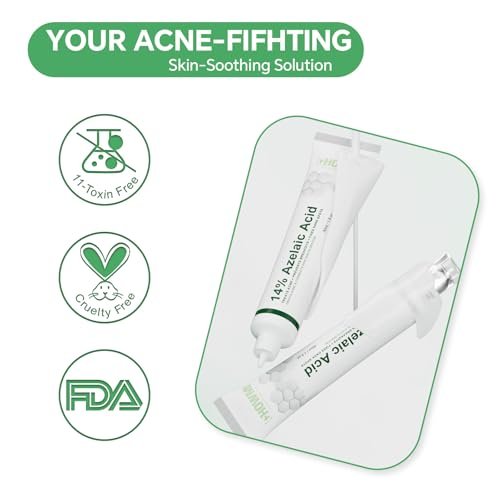 14% Azelaic Acid Serum for Face – Gentle Acne & Redness Treatment, Calms Sensitive Skin, Improves Blemishes & Uneven Tone, Lightweight Formula 1oz - görsel 6