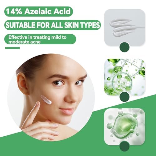 14% Azelaic Acid Serum for Face – Gentle Acne & Redness Treatment, Calms Sensitive Skin, Improves Blemishes & Uneven Tone, Lightweight Formula 1oz - görsel 10