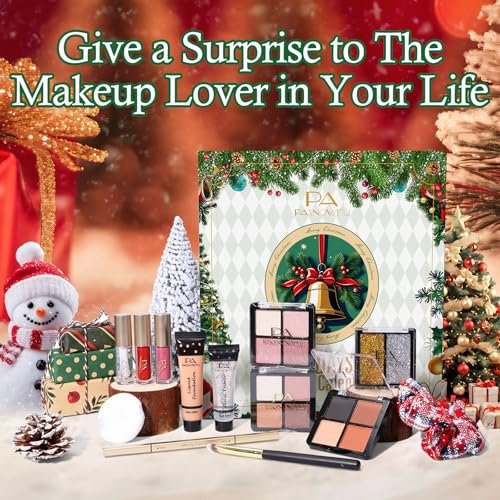 12 Days of Makeup Advent Calendar 2025 – Christmas Countdown Surprise Box for Women, Teens & Girls | Cosmetic Starter Set with Eyeliner & Lip Oil - görsel 10