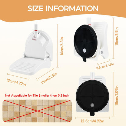 No-Drill Foldable Anti-Slip Shower Foot Rest - Suction Cup Shower Step for Shaving Legs, Supports Pregnant Women & Back Pain Relief Avelisse