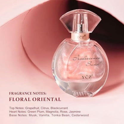 Ycz Quicksand Perfume Luxury Women's Perfume Gift Set - 2.19oz (65ml) Eau De Parfum, Long-Lasting Oriental Fragrance with Grapefruit, Citrus & Blackcurrant, Elegant Bottle Design Avelisse