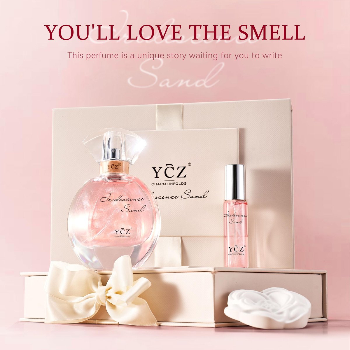 Ycz Quicksand Perfume Luxury Women's Perfume Gift Set - 2.19oz (65ml) Eau De Parfum, Long-Lasting Oriental Fragrance with Grapefruit, Citrus & Blackcurrant, Elegant Bottle Design Avelisse