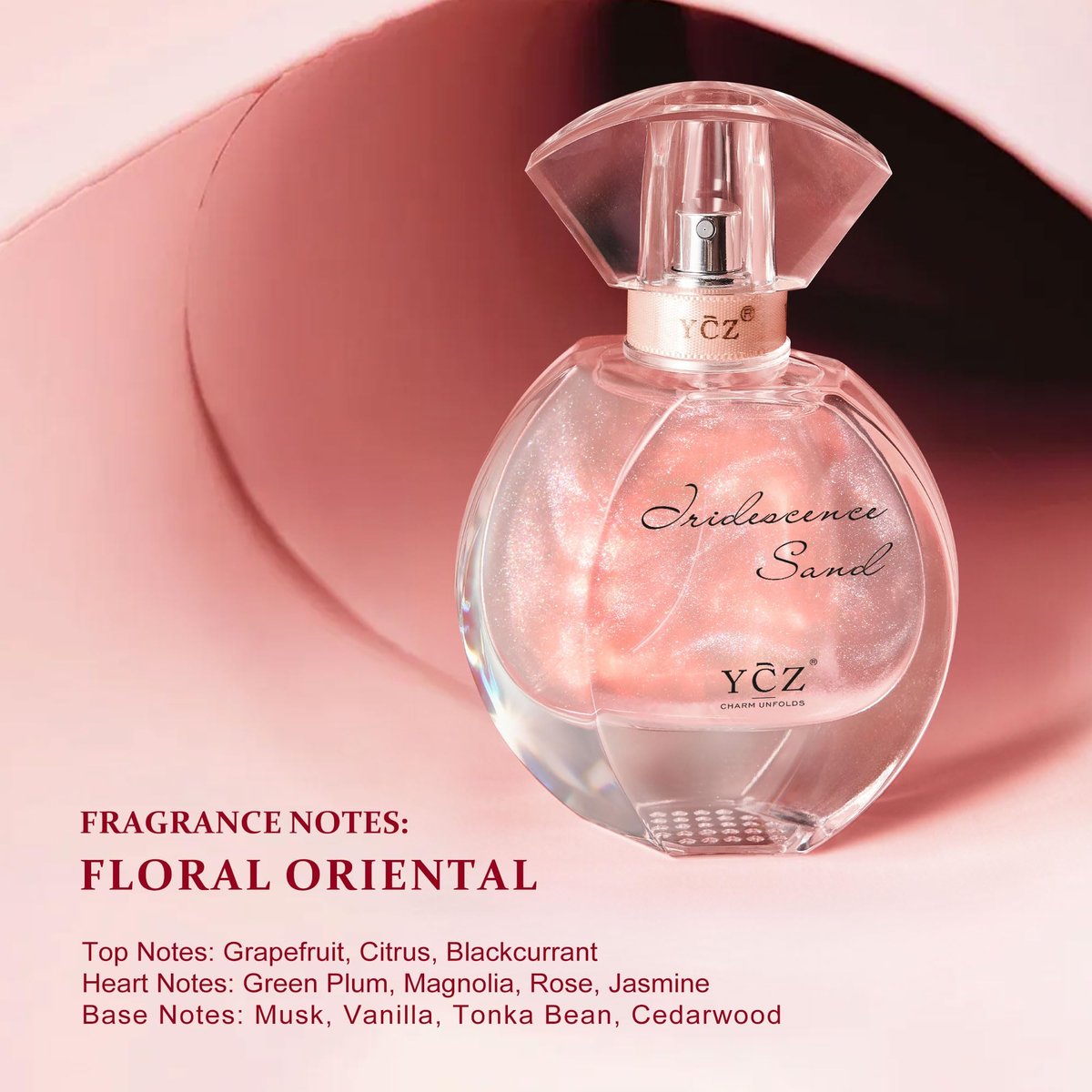 Ycz Quicksand Perfume Luxury Women's Perfume Gift Set - 2.19oz (65ml) Eau De Parfum, Long-Lasting Oriental Fragrance with Grapefruit, Citrus & Blackcurrant, Elegant Bottle Design Avelisse
