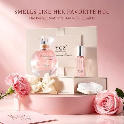 Ycz Quicksand Perfume Luxury Women's Perfume Gift Set - 2.19oz (65ml) Eau De Parfum, Long-Lasting Oriental Fragrance with Grapefruit, Citrus & Blackcurrant, Elegant Bottle Design Avelisse