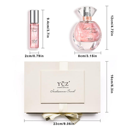 Ycz Quicksand Perfume Luxury Women's Perfume Gift Set - 2.19oz (65ml) Eau De Parfum, Long-Lasting Oriental Fragrance with Grapefruit, Citrus & Blackcurrant, Elegant Bottle Design Avelisse