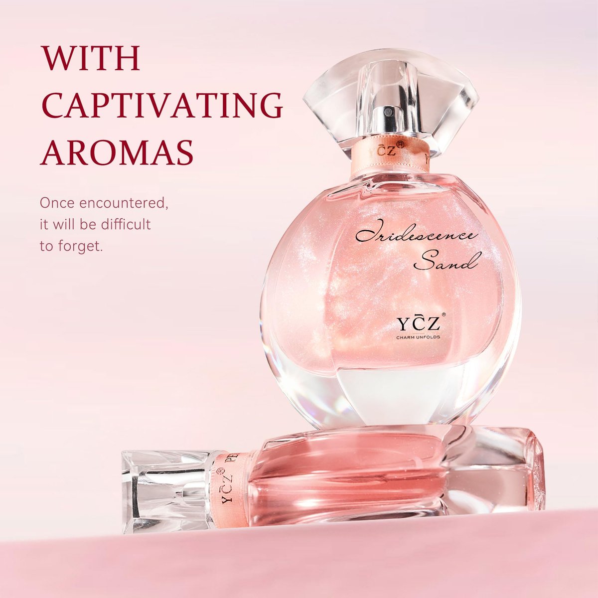 Ycz Quicksand Perfume Luxury Women's Perfume Gift Set - 2.19oz (65ml) Eau De Parfum, Long-Lasting Oriental Fragrance with Grapefruit, Citrus & Blackcurrant, Elegant Bottle Design Avelisse
