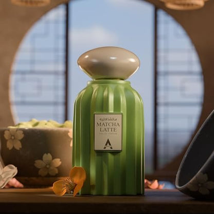 Atralia Matcha Latte Eau de Parfum – Sweet Gourmand Fragrance with Vanilla, Toffee & Tonka Beans – Long-Lasting Unisex Perfume for Everyday Wear Avelisse