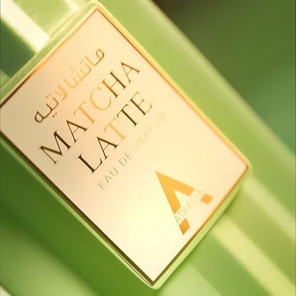 Atralia Matcha Latte Eau de Parfum – Sweet Gourmand Fragrance with Vanilla, Toffee & Tonka Beans – Long-Lasting Unisex Perfume for Everyday Wear Avelisse