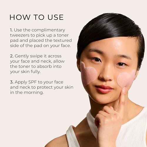 Yepoda The Porefect Pad - Exfoliating Rose Water AHA, BHA & PHA Toner Pads - Gently Exfoliating & Pore Refining - Vegan Korean Toner Pads for All Skin Types - 60 Pads (4.05 FL. OZ.) Avelisse