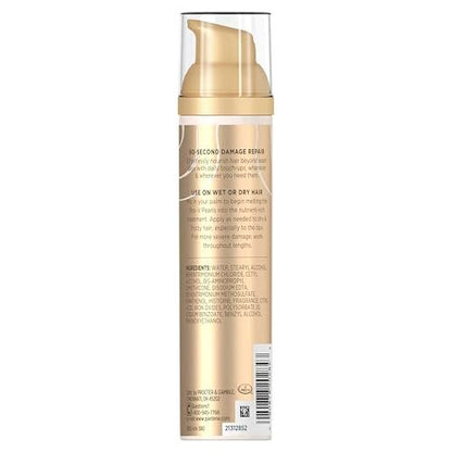 Pantene Miracle Rescue Leave-In Treatment with Pro-V Pearls – Instant Damage Repair, 3.38 oz
