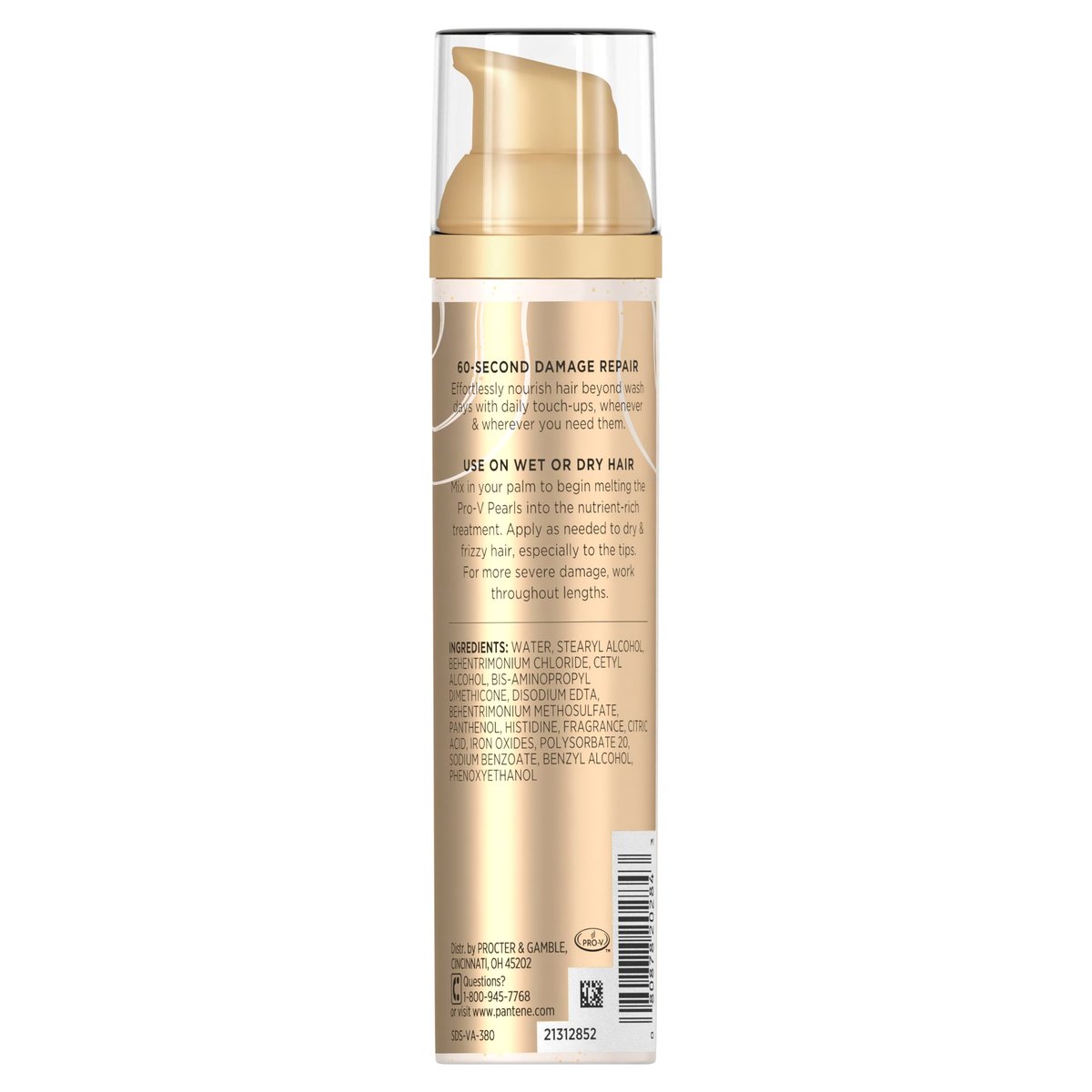 Pantene Miracle Rescue Leave-In Treatment with Pro-V Pearls – Instant Damage Repair, 3.38 oz - görsel 18