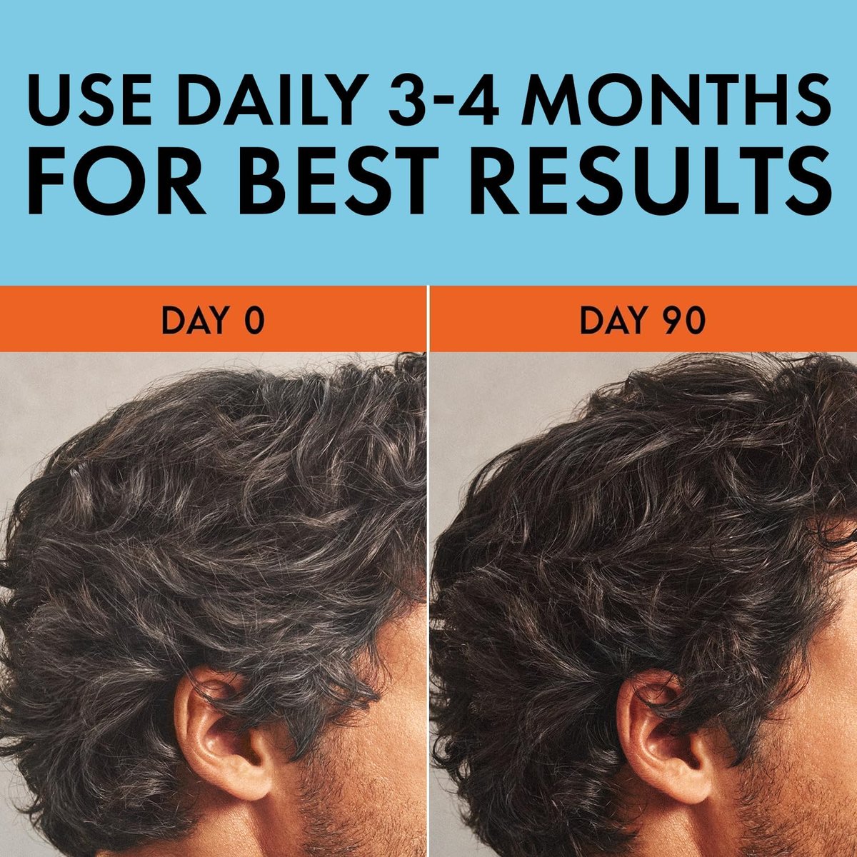 Just for Men Gray Reverse Daily Hair Serum – Gradually Reduces Gray Hair, Easy Dye-Free Formula, Travel-Friendly, 1.7 oz - görsel 3