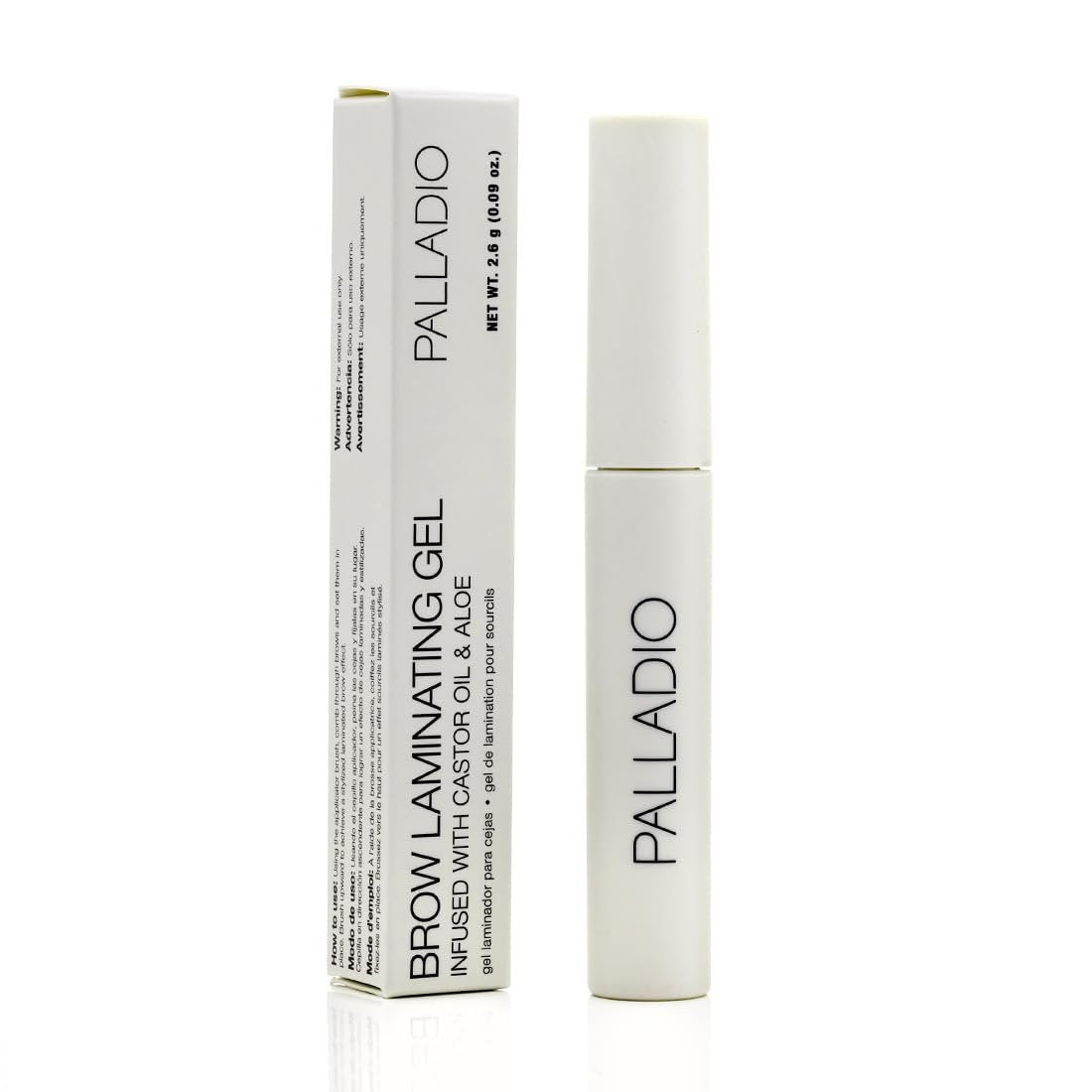 Palladio Brow Laminating Gel - Strong Hold Eyebrow Glue for Lamination, Sculpted Brows All Day Wear, Flake-Free, Non-Sticky, with Castor Oil & Aloe, Vegan & Cruelty-Free Clear Brow Styler (0.08 oz) Avelisse