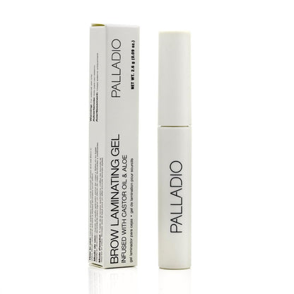 Palladio Brow Laminating Gel - Strong Hold Eyebrow Glue for Lamination, Sculpted Brows All Day Wear, Flake-Free, Non-Sticky, with Castor Oil & Aloe, Vegan & Cruelty-Free Clear Brow Styler (0.08 oz) Avelisse