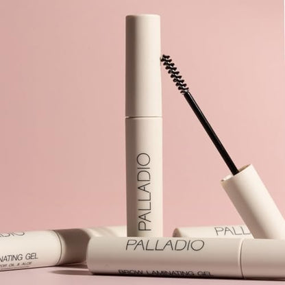 Palladio Brow Laminating Gel - Strong Hold Eyebrow Glue for Lamination, Sculpted Brows All Day Wear, Flake-Free, Non-Sticky, with Castor Oil & Aloe, Vegan & Cruelty-Free Clear Brow Styler (0.08 oz) Avelisse