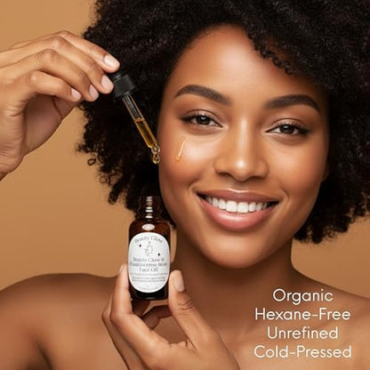 Redemption Organic Frankincense Resin Infused Black Seed, Castor, Jojoba & Rosehip Oils for Face Anti-Aging Miracle Moisturizer Cold Pressed Serum Natural Skincare Hydrates Skin Moisturizing 1 Fl Oz Avelisse