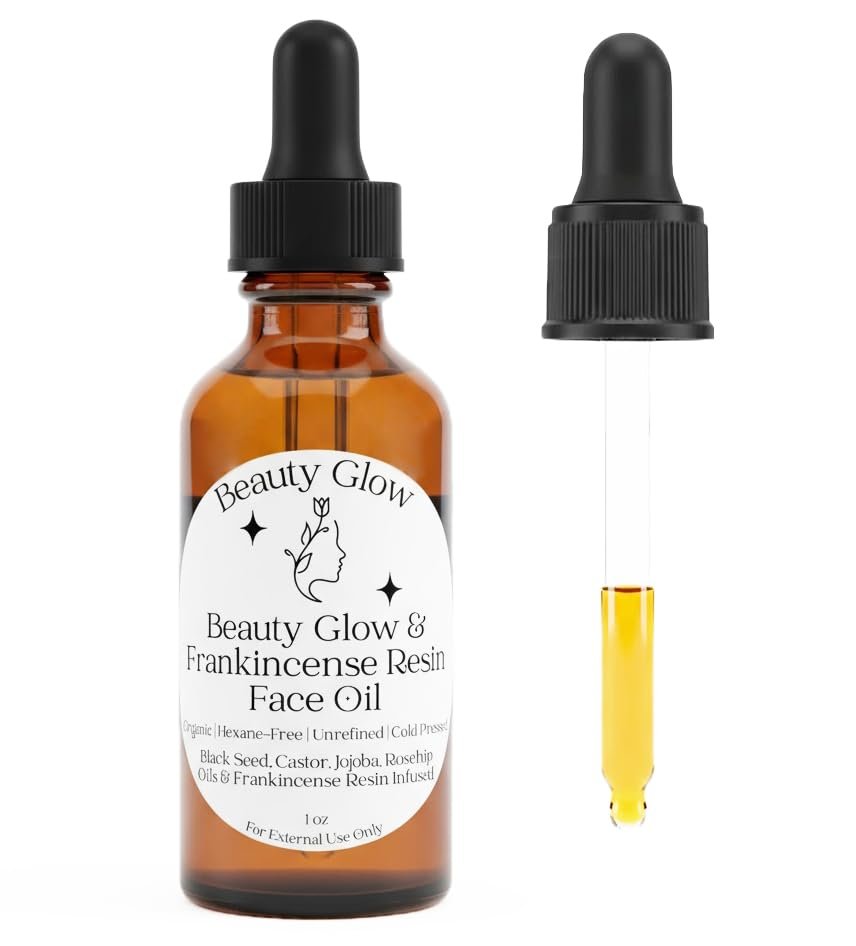 Redemption Organic Frankincense Resin Infused Black Seed, Castor, Jojoba & Rosehip Oils for Face Anti-Aging Miracle Moisturizer Cold Pressed Serum Natural Skincare Hydrates Skin Moisturizing 1 Fl Oz Avelisse