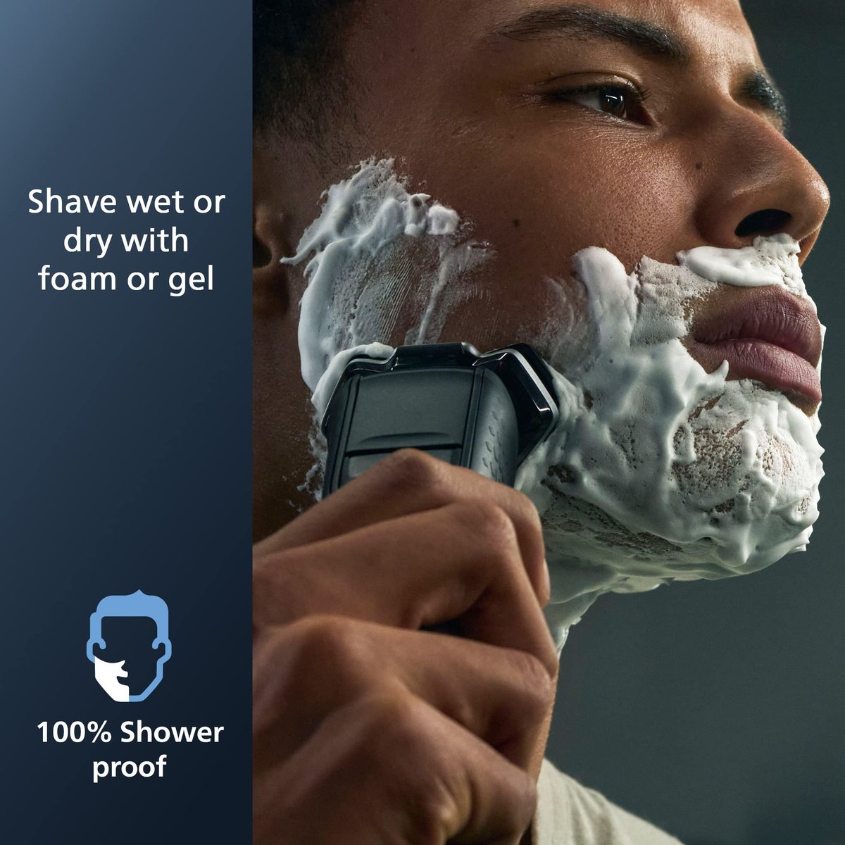 Philips Norelco Shaver 6000 S6600/90 - Rechargeable Wet & Dry Rotary Shaver with Beard Styler and Precision Trimmer (Renewed) Avelisse
