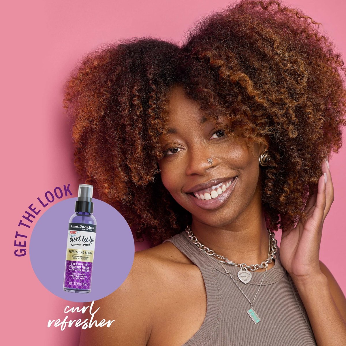 Aunt Jackie's Curls & Coils Curl La La Bounce Back Refreshing Serum, 4 fl oz - Triple Moisture to Revitalize Curls and Fight Frizz - görsel 13