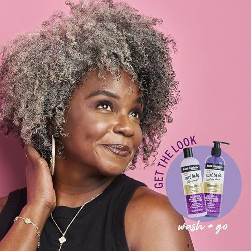 Aunt Jackie's Curls & Coils Curl La La Thirst Trap Curl Milk - Triple Moisture Leave-In Conditioner for Hydrated and Soft Curls, 12 fl oz - görsel 14