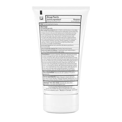 Neutrogena Evenly Clear Acne Cleansing Face Mask with 3.5% Benzoyl Peroxide & Bentonite Clay, Purifying Clay Mask Absorbs Oil to Visibly Improve Skin, 4.2 fl. oz