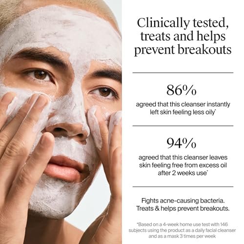 Neutrogena Evenly Clear Acne Cleansing Face Mask with 3.5% Benzoyl Peroxide & Bentonite Clay, Purifying Clay Mask Absorbs Oil to Visibly Improve Skin, 4.2 fl. oz - görsel 8