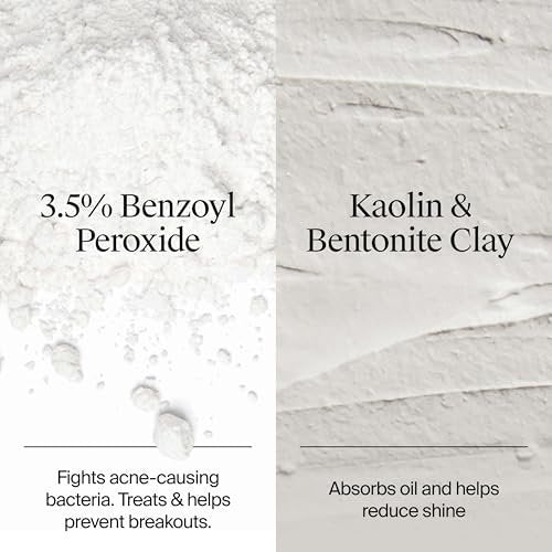 Neutrogena Evenly Clear Acne Cleansing Face Mask with 3.5% Benzoyl Peroxide & Bentonite Clay, Purifying Clay Mask Absorbs Oil to Visibly Improve Skin, 4.2 fl. oz - görsel 6