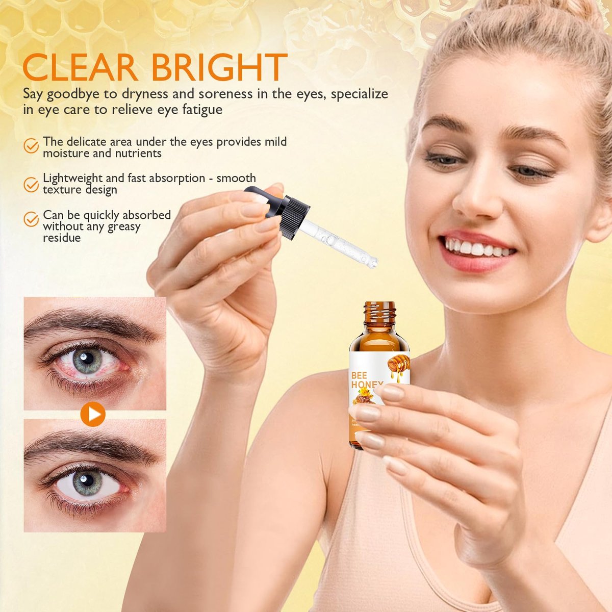 KOAVDMT Honey Eye Care – Honey Hydration (2-Pack) – 0.5 Fl Oz Each Avelisse