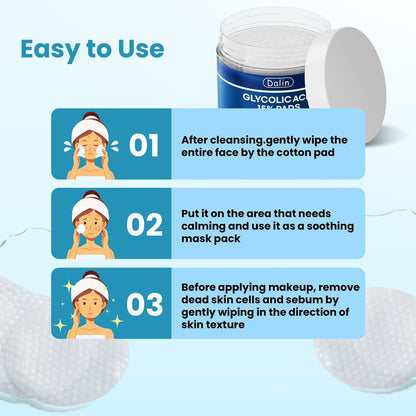 Glycolic Acid Resurfacing Pads – 15% Ultra Pure Glycolic Acid & 2% Salicylic Acid Exfoliating Peel for Face, Smooth Skin, Wrinkle Prevention, Radiant Skin Renewal – 60 Pads
