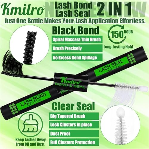 Allureza Self Adhesive Eyelashes - 120 Pcs Pre Glued Lash Clusters, No Glue Needed, Wispy Natural Look, Reusable with Tweezer Kit, 10-14mm Mixed Waterproof Individual Lashes Avelisse