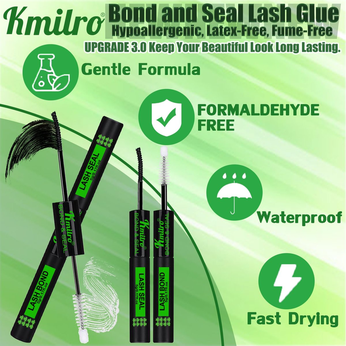 Allureza Self Adhesive Eyelashes - 120 Pcs Pre Glued Lash Clusters, No Glue Needed, Wispy Natural Look, Reusable with Tweezer Kit, 10-14mm Mixed Waterproof Individual Lashes Avelisse