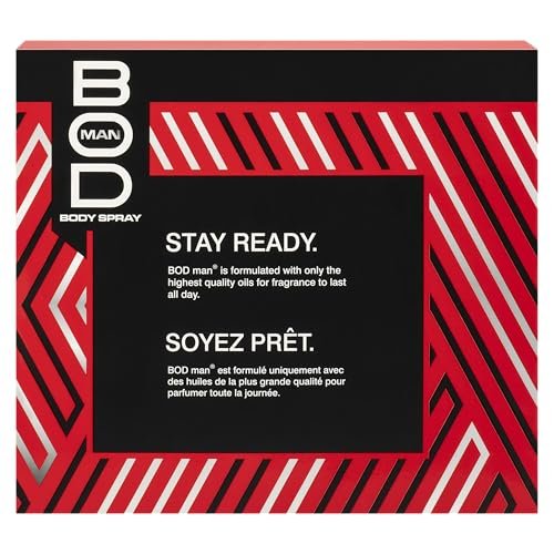 BOD Man Body Spray Gift Set - Black, Fresh Guy, Blue Surf (3 Piece, 1 Fl Oz Each) - görsel 4