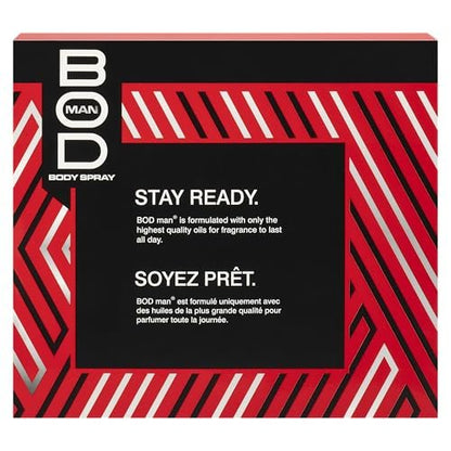 BOD Man Body Spray Gift Set - Black, Fresh Guy, Blue Surf (3 Piece, 1 Fl Oz Each)