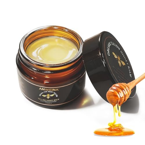 Organic Grass-Fed Beef Tallow Balm for Face and Body – Natural Tallow and Honey Moisturizer (2 oz) - görsel 2