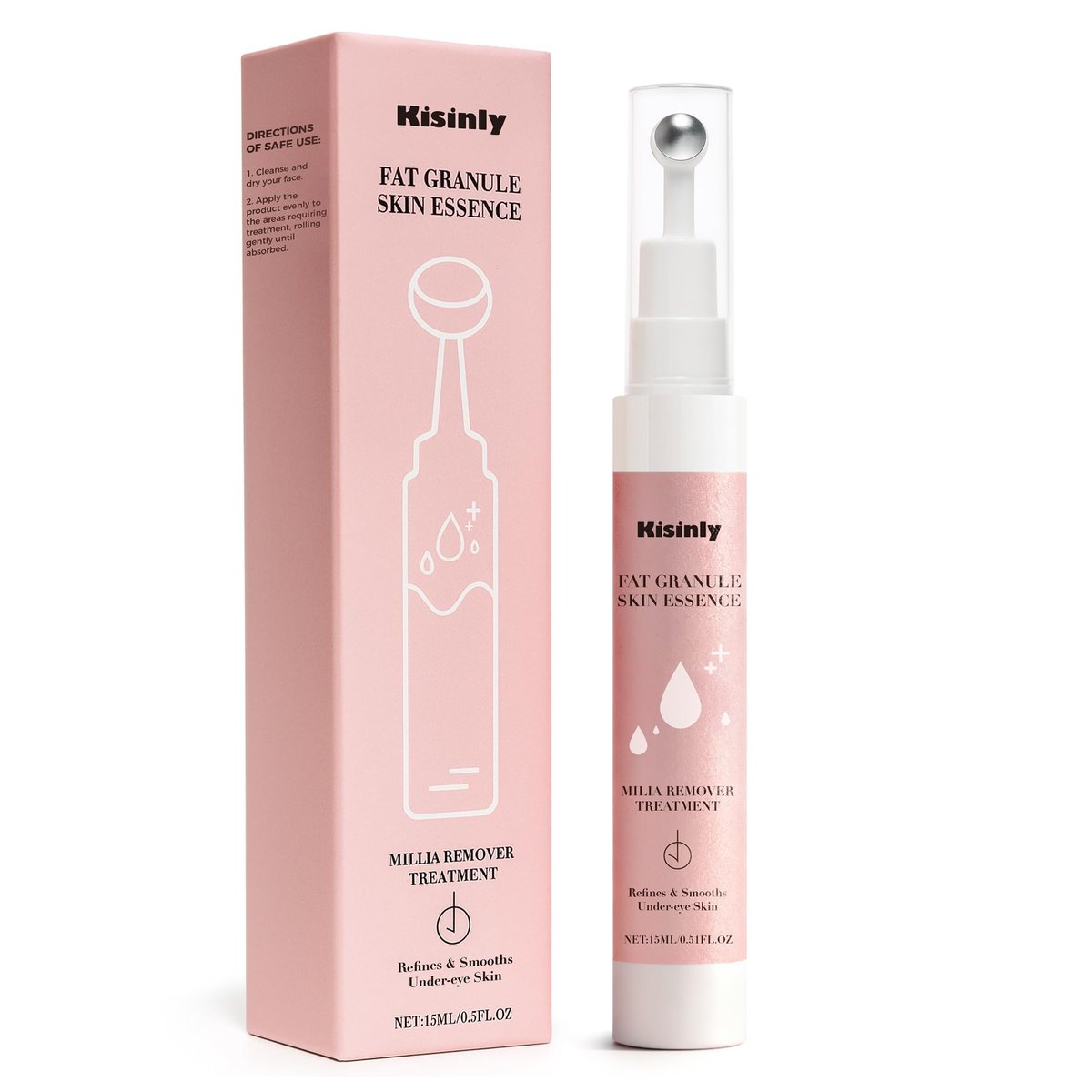 Kisinly Milia Remover for Eye & Face - Milia Spot Treatment Serum with Salicylic Acid, Milia Acne Cream (0.5 Fl Oz) Avelisse
