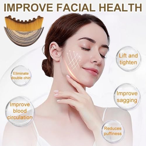 JBSZTH 2-Pack Lymphatic Contour Face Brush Set - Face Massage Tool for Gua Sha, Puffiness Reduction, Glowing Skin - görsel 6