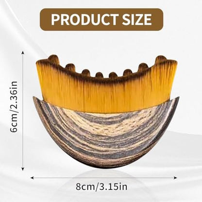 JBSZTH 2-Pack Lymphatic Contour Face Brush Set - Face Massage Tool for Gua Sha, Puffiness Reduction, Glowing Skin