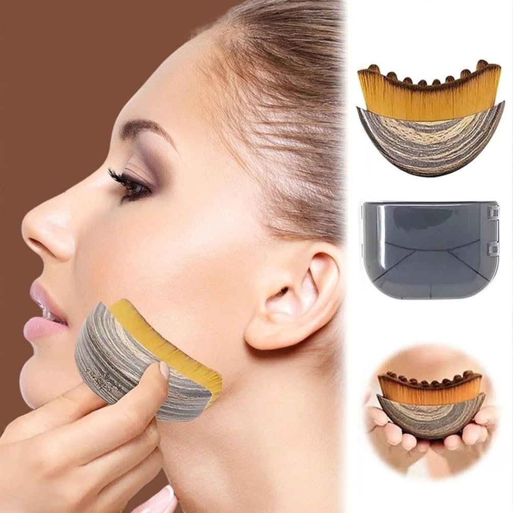 JBSZTH 2-Pack Lymphatic Contour Face Brush Set - Face Massage Tool for Gua Sha, Puffiness Reduction, Glowing Skin - görsel 3