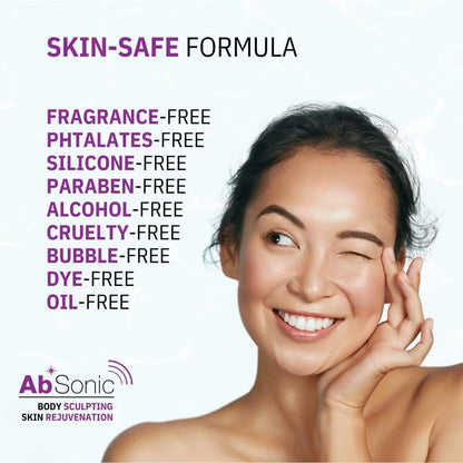Absonic Glow Microcurrent Conductive Gel for Face — with Hyaluronic Acid, Collagen & Niacinamide B3, Compatible with NuFace, LED, RF & Red Light Devices, 8.5 oz, Made in USA Avelisse