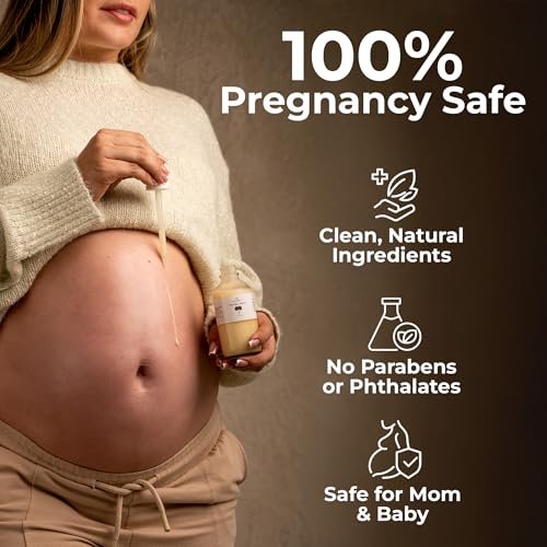 8 Sheep True Belly Serum – Pregnancy-Safe Belly Oil with Triple-Weighted Hyaluronic Acid & Centella Asiatica for Hydration & Skin Elasticity, Made in USA in Small Batches, 4 FL OZ Avelisse