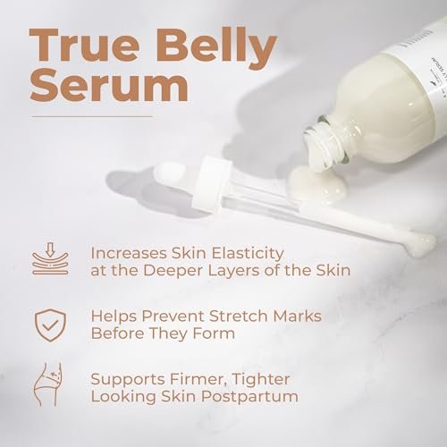 8 Sheep True Belly Serum – Pregnancy-Safe Belly Oil with Triple-Weighted Hyaluronic Acid & Centella Asiatica for Hydration & Skin Elasticity, Made in USA in Small Batches, 4 FL OZ Avelisse