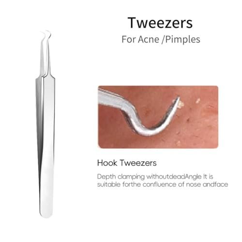 GERY Blackhead Remover Pimple Popper Tool – 8 Professional Tools: Includes a variety of acne needles, comedone – Image 12
