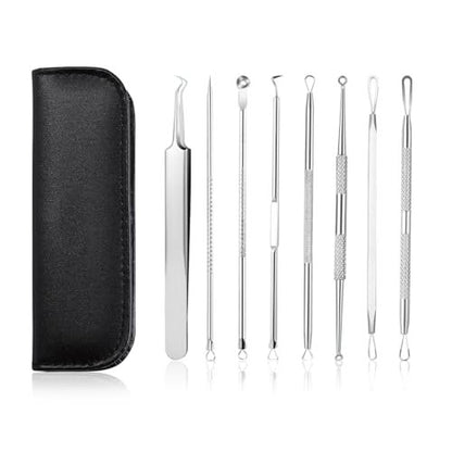 GERY Blackhead Remover Pimple Popper Tool – Premium Stainless Steel: The tools are made from high-quality metal – Image 2