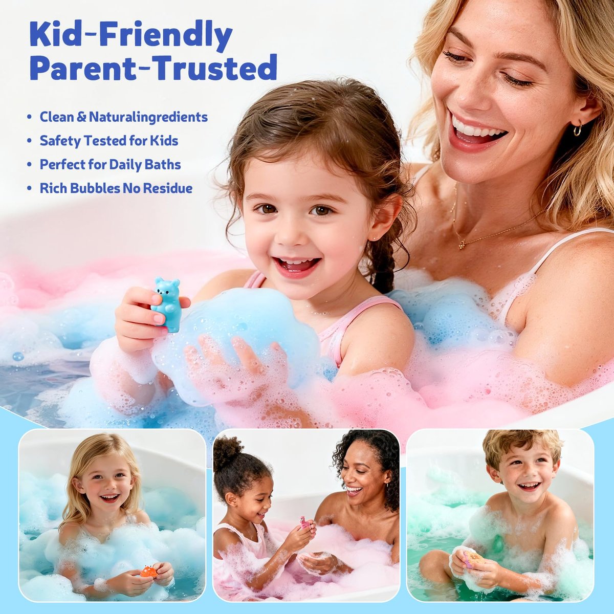 BloomFizzy 40 Kids Bath Bombs with Surprise Inside - Ocean & Jungle Animal Toy Sets, Natural Child-Safe Ingredients, Travel-Friendly, Great for Birthdays, Christmas & Easter Avelisse
