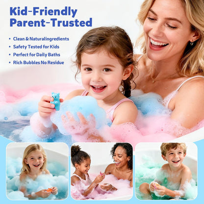 BloomFizzy 40 Kids Bath Bombs with Surprise Inside - Ocean & Jungle Animal Toy Sets, Natural Child-Safe Ingredients, Travel-Friendly, Great for Birthdays, Christmas & Easter Avelisse