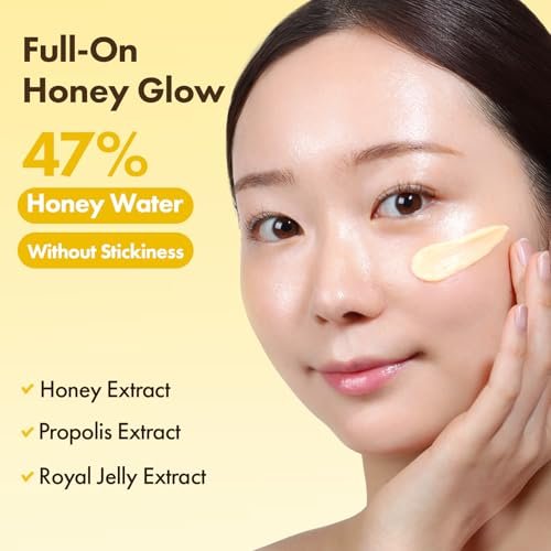 TOSOWOONG Honey Glow 47% Propolis Cream – Hydrating & Soothing Moisturizer for Glass Skin | Korean Skincare (50ml) Avelisse