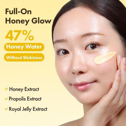 TOSOWOONG Honey Glow 47% Propolis Cream – Hydrating & Soothing Moisturizer for Glass Skin | Korean Skincare (50ml) Avelisse