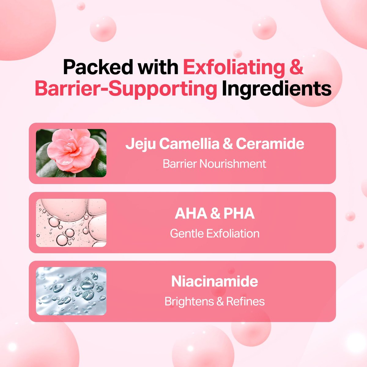 Meebak Camellia Clear Daily Exfoliating Serum – 2% Niacinamide + AHA & PHA, Gentle Chemical Exfoliant for Smooth Texture & Balanced Tone, Hydrating Pore Minimizer, Korean Skincare (1.01 Fl Oz) - görsel 14